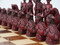 Berkeley Chess Mandarin (Red) Chessmen pieces (BC3005) red pawns