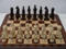 Berkeley Chess Camelot (Brown) Chessmen pieces (BC2006) full board side