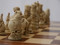 Berkeley Chess Alice in Wonderland (brown) Chessmen (BC2014) light