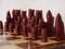 Berkeley Chess Isle of Lewis (Red) Chessmen pieces (BC3001) red pieces