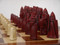 Berkeley Chess Isle of Lewis (Red) Chessmen pieces (BC3001) red and white