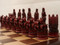 Berkeley Chess Elizabethan (Red) Chessmen pieces (BC3010)