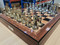 Dal Rossi Golden/Silver Finish Chess Pieces Only (L32221DR) - Pieces Only (board not included). Full set side shown.