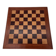 Australian Made Jarrah & American Oak 30cm Chess Board - top