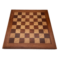 Australian Made Jarrah & Blackbutt 50cm Chess Board - top