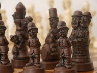 Berkeley Chess Movie Stars (Brown) Chessmen pieces (BC2011)