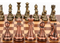 Dal Rossi 110mm Bronze / Copper Colour Chess Pieces (L3223DR) on board