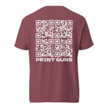 3D Arms QR Code Unisex garment-dyed heavyweight t-shirt