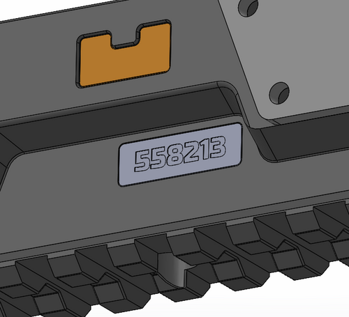 NFA SN Plate for Form 1