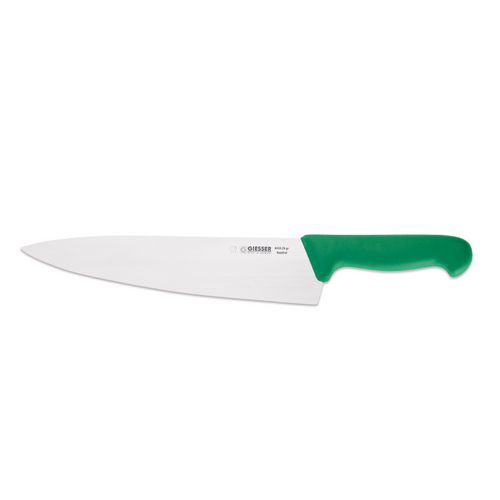 Kitchen knife green handle, 26 cm