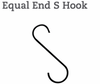 18” Equal End S Hook