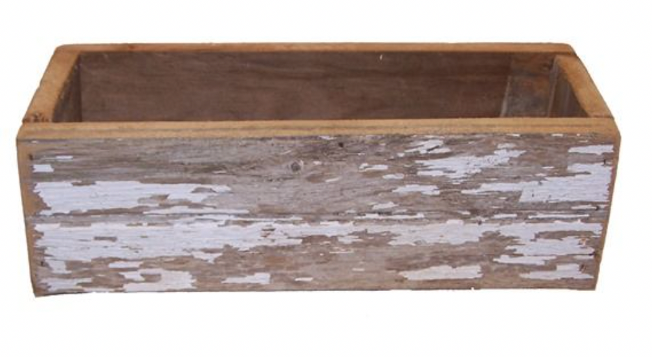 Barn Wood Planter Box 16"