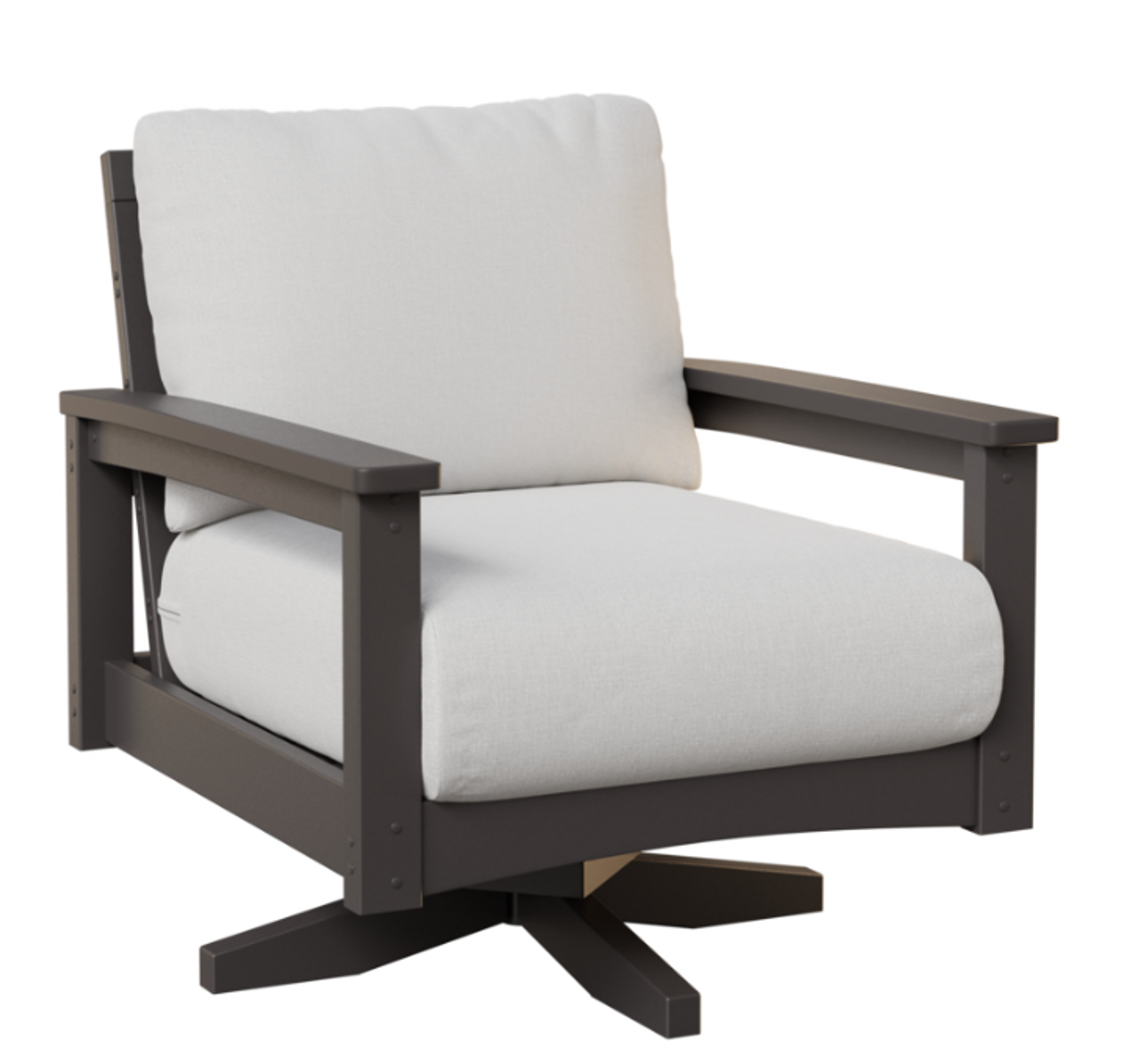 Shown in Smoke Grey Standard Color Frame with Cushion fabric to be selected