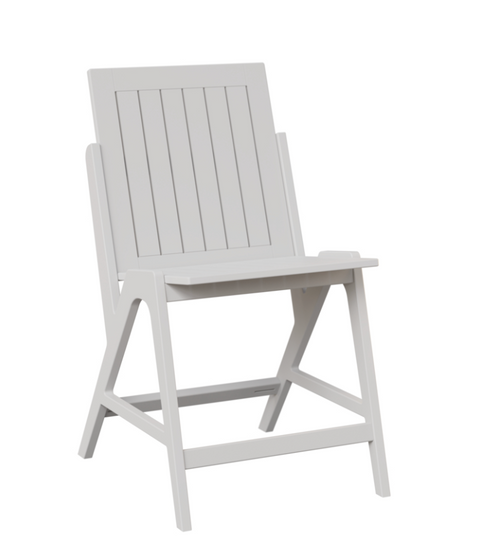 Counter Height Side Chair in Matte White. Cushions Sold Separately