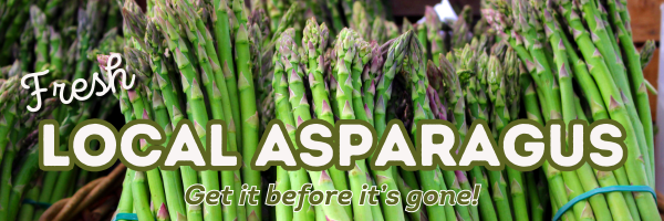 Fresh local asparagus at Coveyou Scenic Farm! 