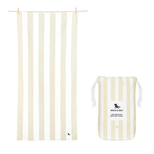 Dock & Bay Quick Dry Beach Towel- Bora Bora Beige