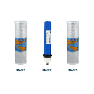 1-Year Replacement Filter Kit with Membrane for RainSoft UF50 Reverse Osmosis System YSM-RSUF50