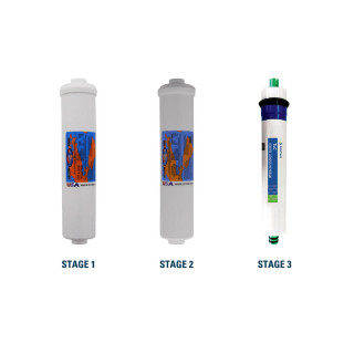 1-Year Filter Replacement Kit with Membrane for Vertex PWC-7000 Reverse Osmosis System YSM-VERPWC7
