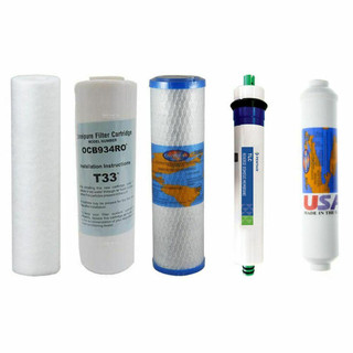 1-Year Filter Replacement Kit with RO Membrane for TGI GTS-550P Reverse Osmosis System YSM-TGIGTS550P