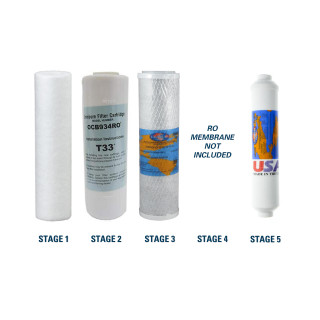 1-Year Replacement Filter Kit for Proline Reverse Osmosis System RO Membrane Sold Separately YS-PRO