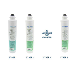 Aqua Flo 1-Year Filter Replacement Kit for Aqua Flo Platinum QCRO Reverse Osmosis System RO Membrane Sold Separately YS-AFQCRO