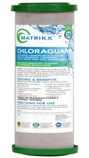 Matrikx Matrikx ChloraGuard 4.5 x 10 1 Mic Chloramine Reduction 36-450-10-MATRIKX