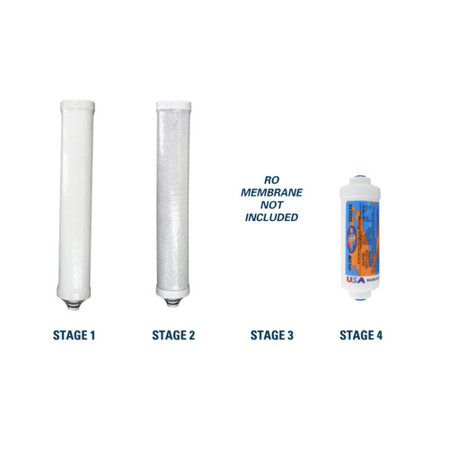 Replacement RO Filters For Culligan AC-15 Aqua Cleer RO Membrane Sold Separately - Compatible Annual Replacement Kit YS-CULAC-15