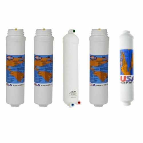 1-Year Filter Replacement Kit with RO Membrane for Vertex WaterMachine EasyPur Reverse Osmosis System YSM-VEREP
