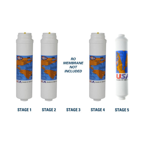 1-Year Filter Replacement Kit for Vertex WaterMachine EasyPur Reverse Osmosis System RO Membrane Sold Separately YS-VEREP