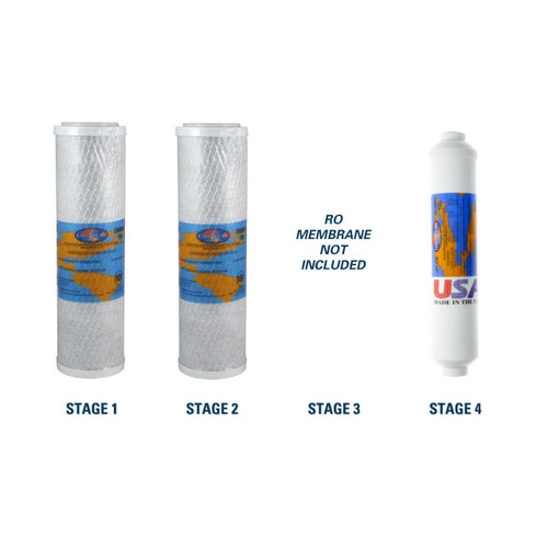 Clean World Waters CWW-3T Compatible RO Filter Replacement Kit RO Membrane Sold Separately YS-CWW3T