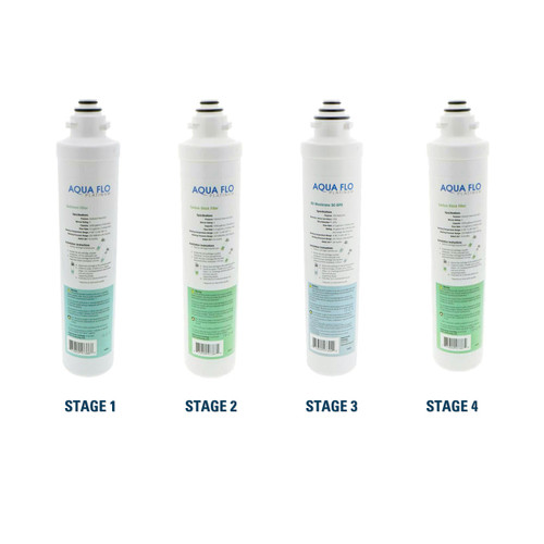 Aqua Flo Aqua Flo Platinum QCRO Compatible Filter Replacement Kit Reverse Osmosis RO System YSM-AFQCRO