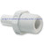 Hydrodynamic Hydronamic Stainless Steel Check Valve Inserted Into 1/4 Stem x 1/8 MPT Male Connector - White SCV-CI050821W SCV-CI050821W