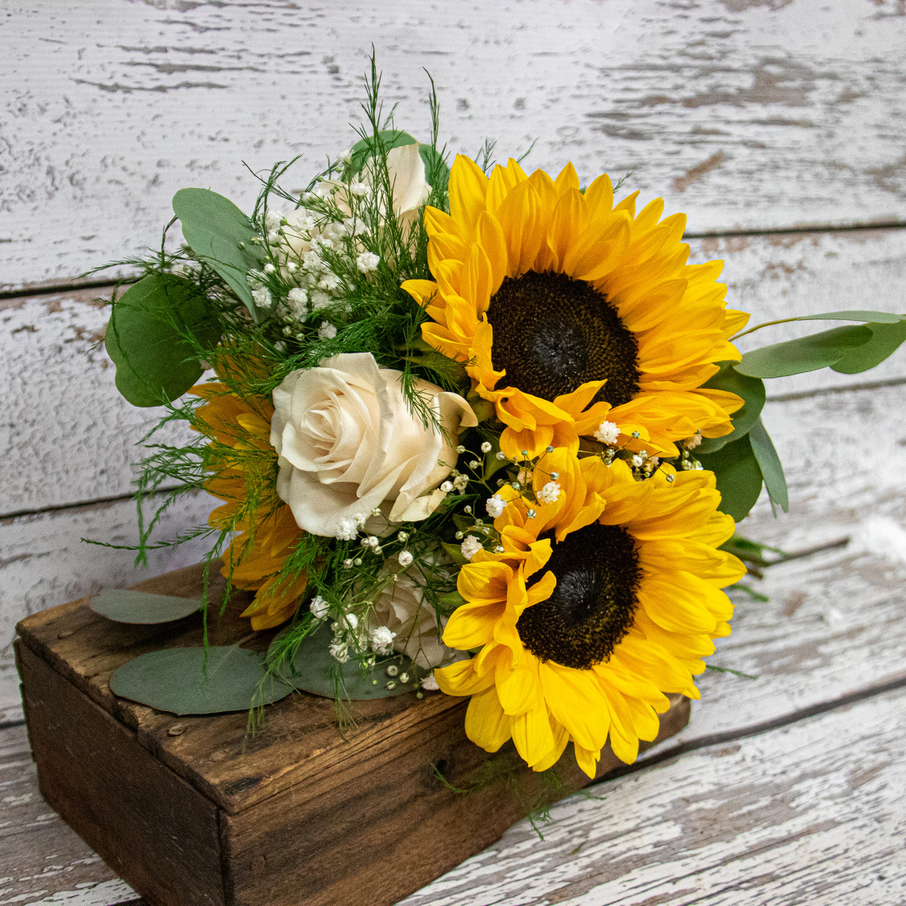 Sunflowers Wildflower Bouquet Loveland Wedding Florist Earles Flowers 5469
