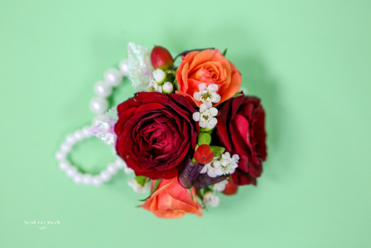 Wrist Corsage Bracelet Bridesmaid Sisters Hand Flowers Wedding Party Bridal  Prom | Wish