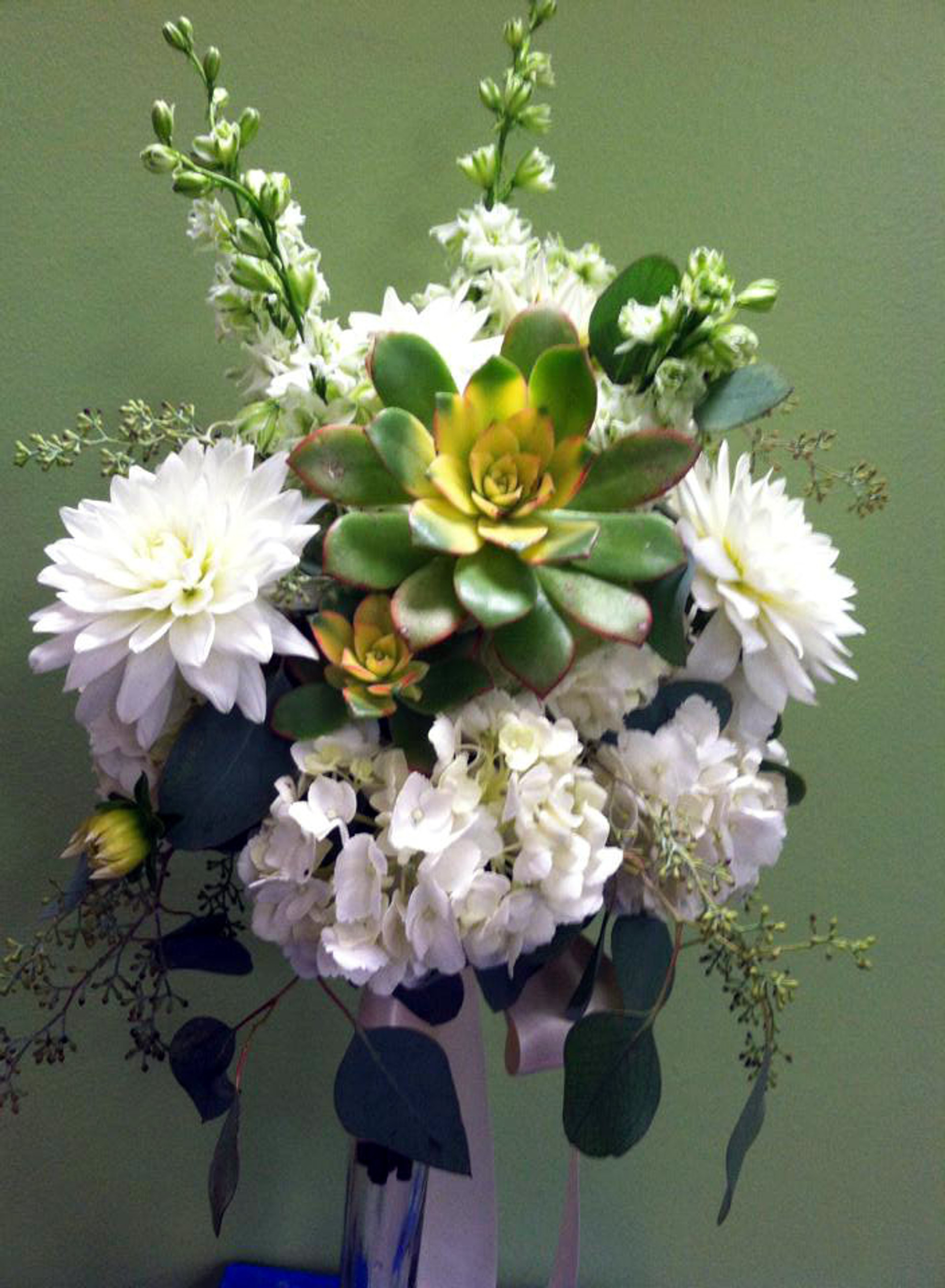 Succulents Galore Bridal Boquet Loveland Wedding Florist Earles Flowers 3572