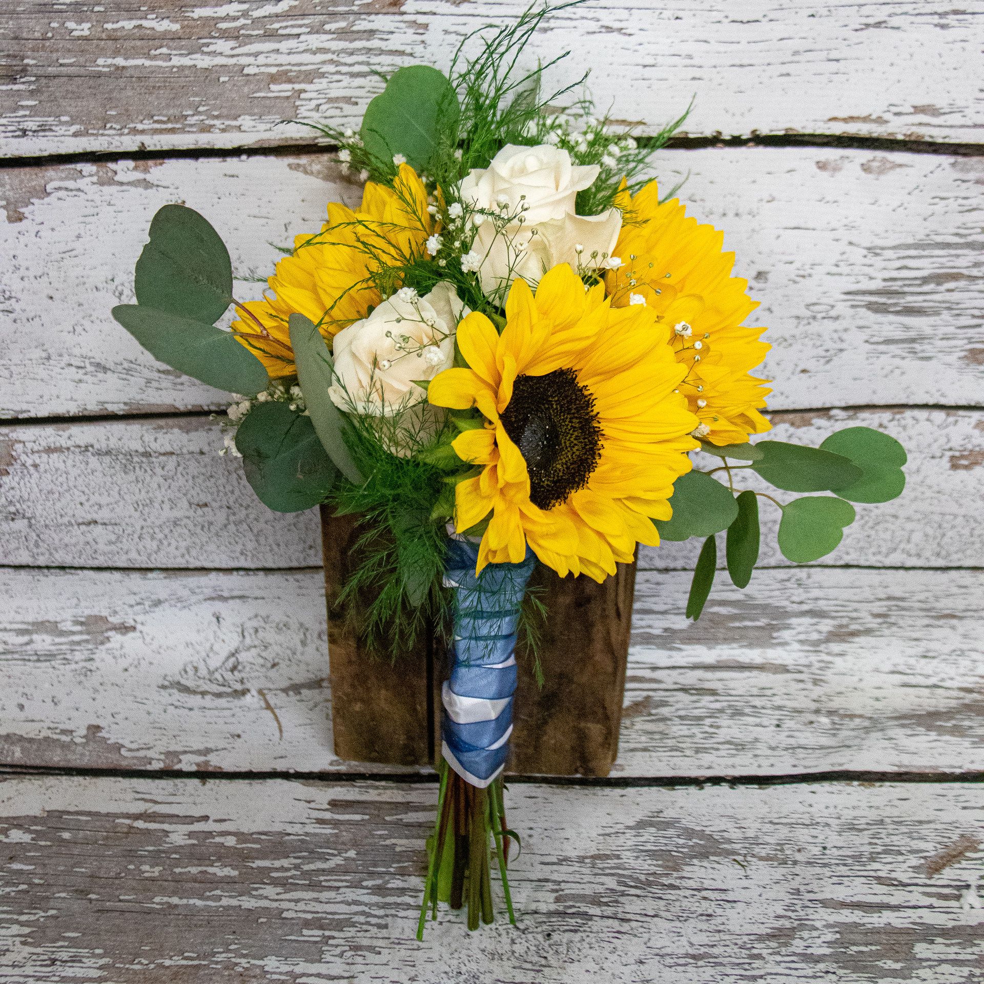 White Roses Anemone And Ivy Bridal Bouquet Loveland Wedding Florist Earles Flowers 4669