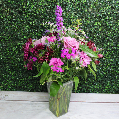 A Touch of Purple Vase Arrangement