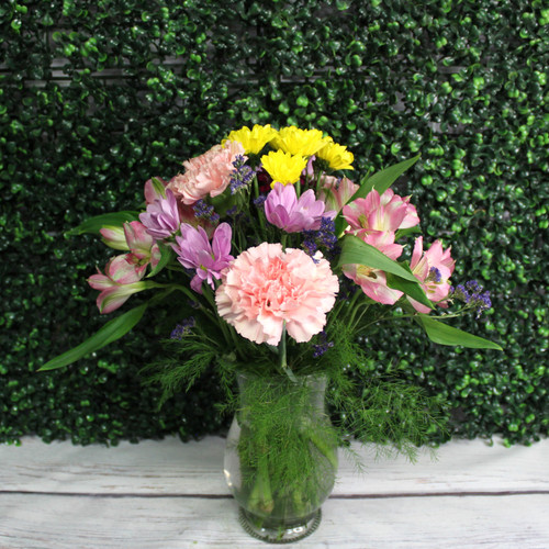 Pink Posie Vase Arrangement
