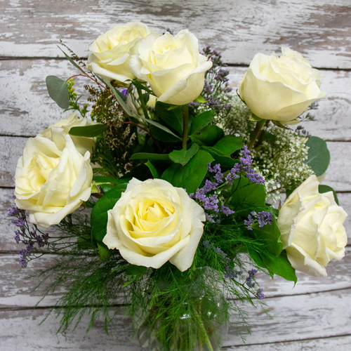 1/2 Dozen Rose Arrangement -Pick Your Color-