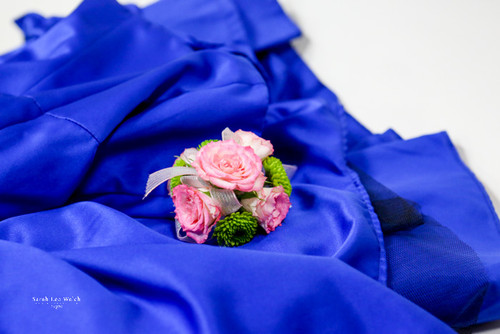 Pink & Green Corsage