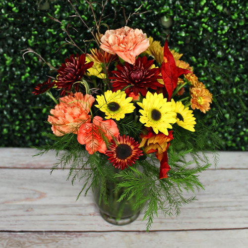 Fall Y'all Vase Arrangement