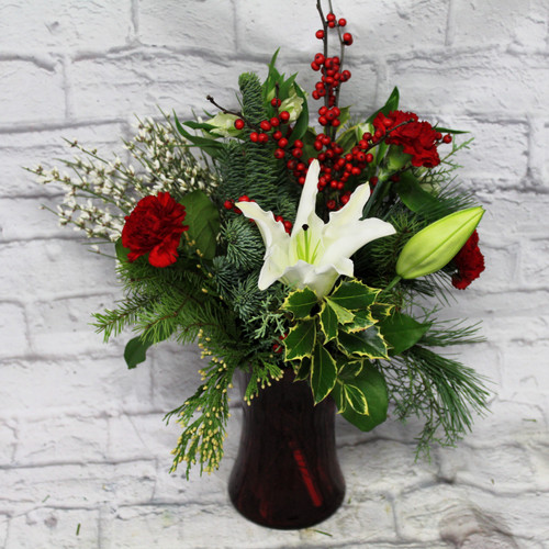 Holiday Elegance Vase Arrangement