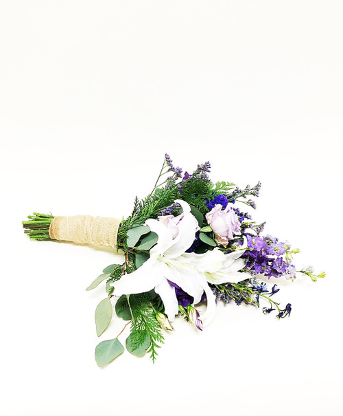 Purple Meadows Lily Bridal Bouquet