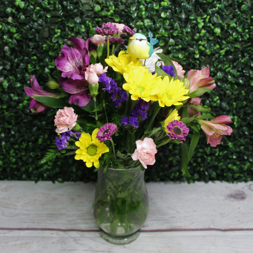A Little Birdie Vase Arrangement