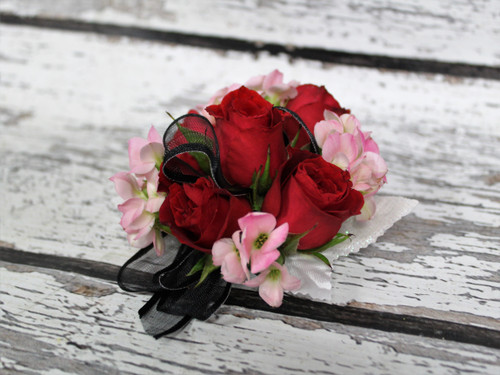 Red & Pink Corsage
