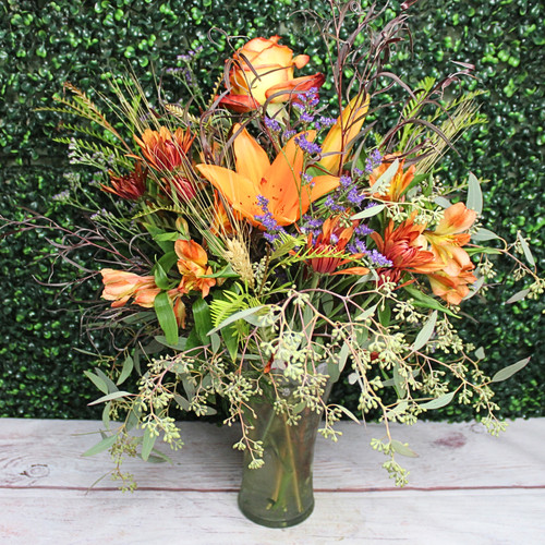 Fall Garden Vase Arrangement