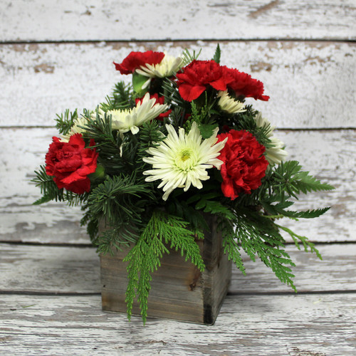 Small Holiday Box of Cheer Arrangement