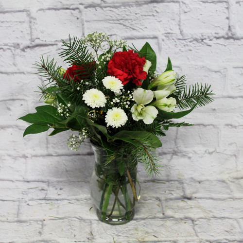 Small Holiday Vase Arrangement