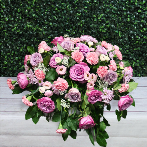 Resting Pink Casket Spray