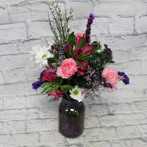 Happy Day Mason Jar Arrangement